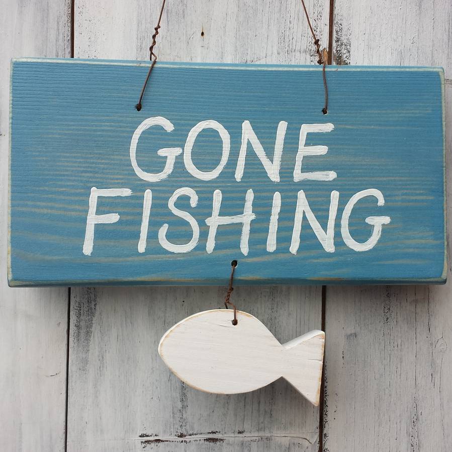 Gone Fishing Sign Printable - Customize and Print