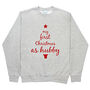 First Christmas As Hubby And Wifey Christmas Jumper Set, thumbnail 5 of 9