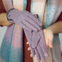 Merino Wool Touch Screen Gloves With Herringbone Cuff, thumbnail 6 of 12