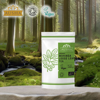 Organic Moringa Loose Leaf Tea 100g For Wellness, 2 of 12