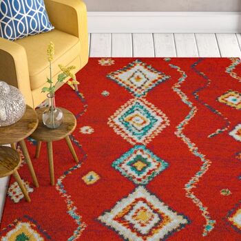 Bothwell Geometric Shag Area Rug, 3 of 9