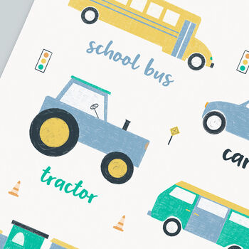 Children's Vehicles Print, 8 of 8