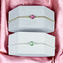 Personalised Skinny Birthstone Bracelet, thumbnail 1 of 10