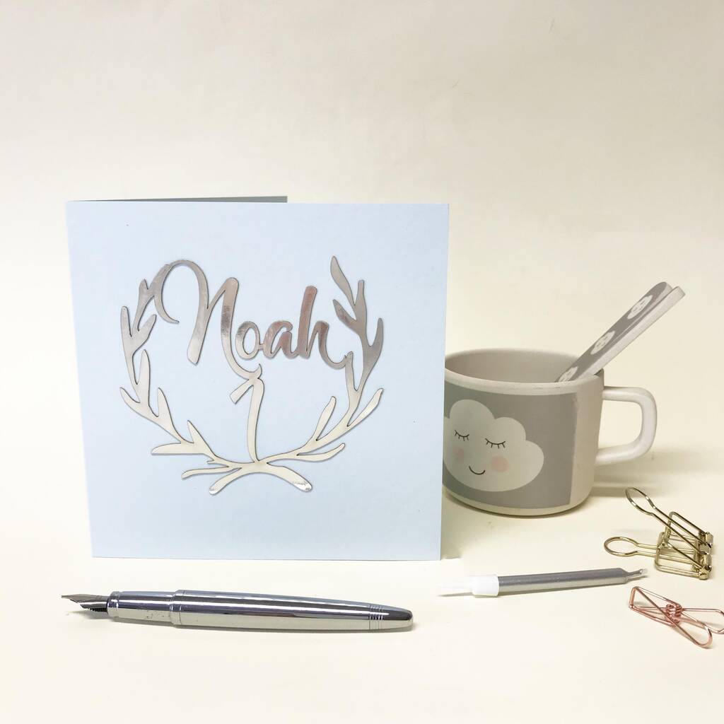 Personalised Papercut 1st Birthday Card, 1 of 9