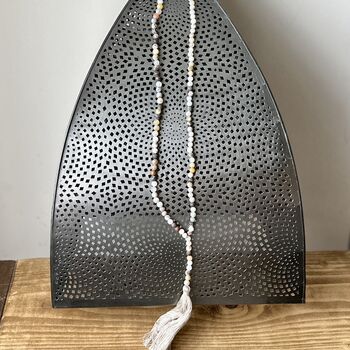 Handcrafted Bamboo Leaf Agate Necklace, 2 of 4