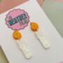 Candle Glitter Christmas Earrings / Festive Jewellery / Classic Holiday Jewellery / Christmas Letterbox Gift, thumbnail 4 of 6