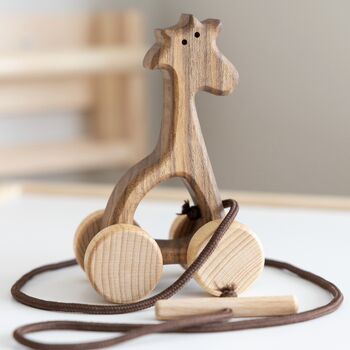Personalised Wooden Pull Along Bunny, 7 of 12