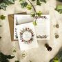 Autumn Dried Flowers Folded Wedding Invitation Suite, thumbnail 2 of 7