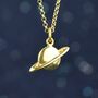 Gold Planet Necklace, thumbnail 2 of 3