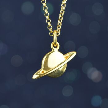 Gold Planet Necklace, 2 of 3