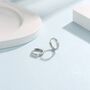 Tiny Pear Shape Cz Huggie Hoop Earrings, thumbnail 8 of 11