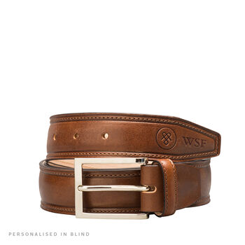 Personalised Leather Waist Belt. 'The Franco', 3 of 12