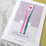 Personalised Couples Toothbrush Print, thumbnail 2 of 8
