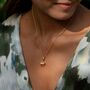 18ct Gold Plated Elephant Charm Necklace, thumbnail 4 of 5