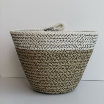 Two Tone Large Rope Bowl, 3 of 5