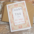 personalised 'thank you' bunting card by violet pickles ...