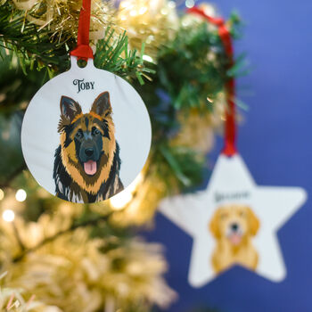 Dog Breed Christmas Tree Decoration Personalised, 9 of 12