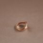 George Sterling Silver Signet Pinky Ring Gold Plated, thumbnail 6 of 7