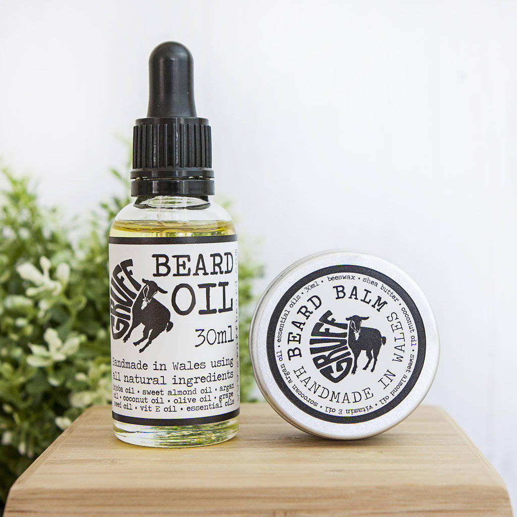 Premium Beard Oil And Balm Set By Gruff Beard