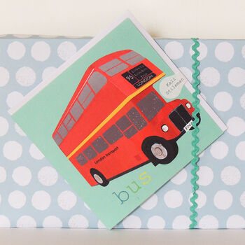 London Bus Greetings Card By Kali Stileman Publishing