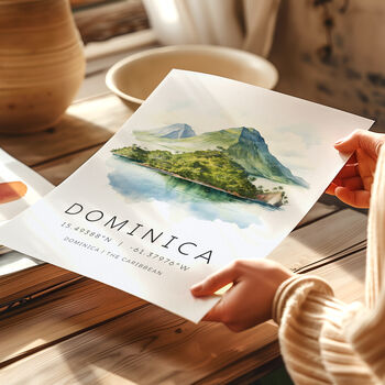 Caribbean Travel Print Of Dominica, 4 of 7