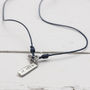 Personalised Leather Hoop And Bar Necklace, thumbnail 5 of 7
