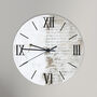 Dragonfly Script Neutral Sml Kitchen Clock, thumbnail 2 of 5