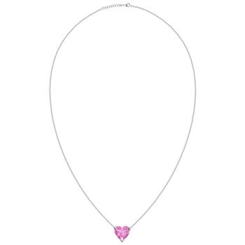 Pink Sapphire Heart Necklace, 2 of 5