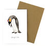 Emperor Penguin Christmas Card, thumbnail 3 of 8