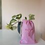 Period Power Hand Embroidered Pink Bag, thumbnail 2 of 8