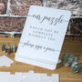 Frosted Acrylic Classic Wedding Signing Puzzle, thumbnail 2 of 4