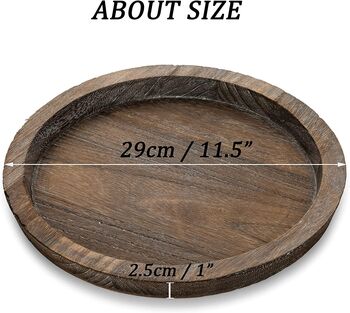 Small Decorative Wooden Tray Plate, 7 of 7