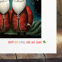 Gay Men Christmas Card, Two Santas Lgbt Pride Three, thumbnail 3 of 3