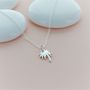 Little Sterling Silver Palm Tree Necklace, thumbnail 1 of 2