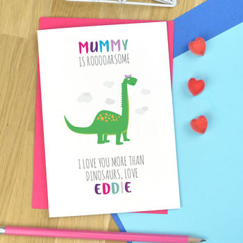 Dinosaur Card For Mummy, 2 of 2