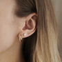 Slim 9ct Gold Huggie Earrings, thumbnail 3 of 5