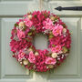 Personalised Winthorpe Pink Floral Wreath, thumbnail 4 of 8