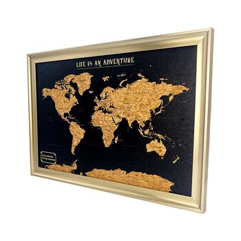 World Travel Map With Pins Cork Board Traveller Gifts, 10 of 10