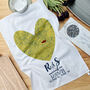 Personalised Couple's Map Tea Towel, thumbnail 2 of 5