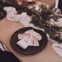 Personalised Natural Cotton Bow Place Setting, thumbnail 2 of 4