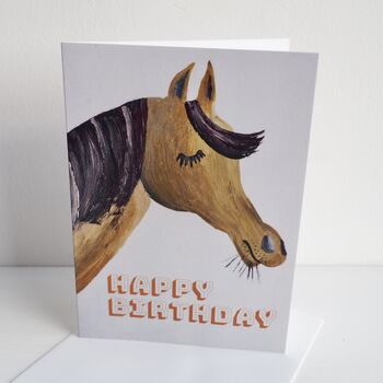 Happy Birthday Horse Birthday Card, 7 of 7