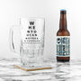 Personalised Opticians Chart Beer Glass Tankard, thumbnail 5 of 6