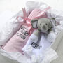 Personalised Pink Blanket And Comforter Hamper, thumbnail 1 of 12