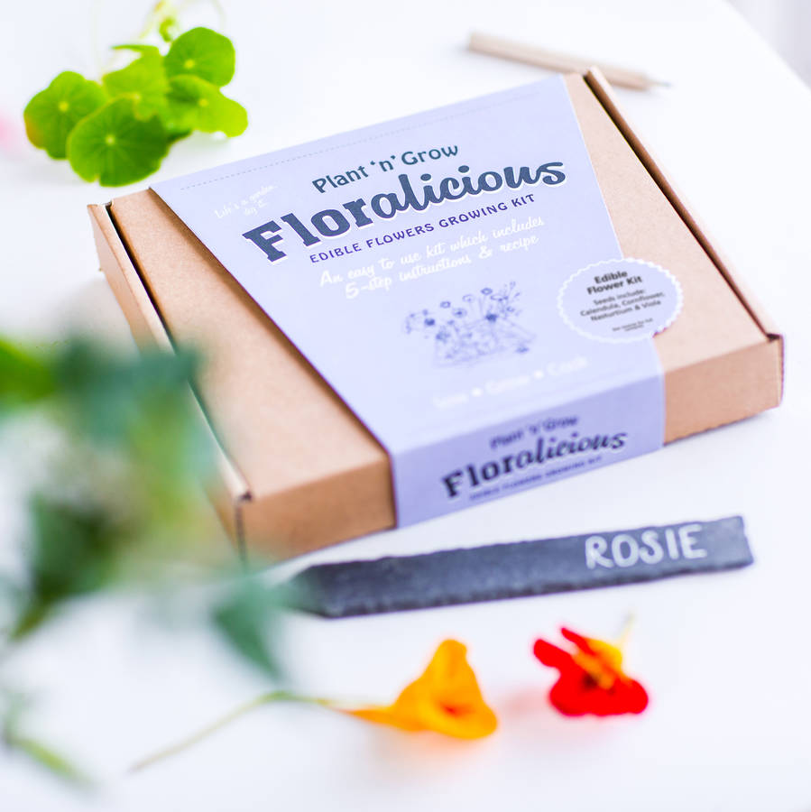 Grow Your Own Edible Flower Kit By Plant And Grow ...