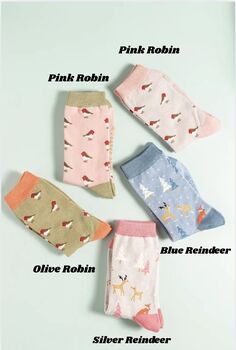 Christmas Bamboo Socks, 3 of 8