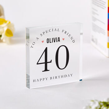 Custom Birthday Gift Name Plaque Keepsake, 3 of 5