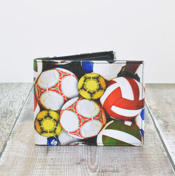 Multi Football Leather Wallet, 3 of 6