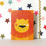 Mini Lion Greetings Card, thumbnail 4 of 5