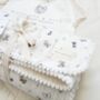 Ditsy Butterfly Baby Blanket And Comforter Gift Set, thumbnail 4 of 12