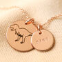 Personalised Dinosaur Disc Necklace, thumbnail 6 of 9